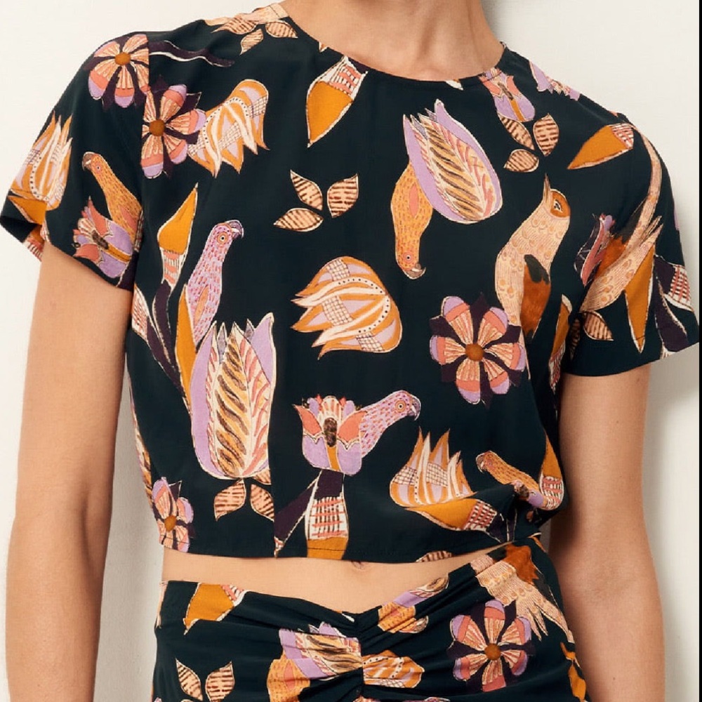 Sessun Anthropologie Lalla top Birdika NWT